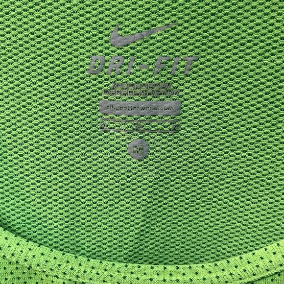 Nike | Shirts | Nike Vintage Mens Running Training Sport Vest Size. Lime Green - Picture 2 of 4